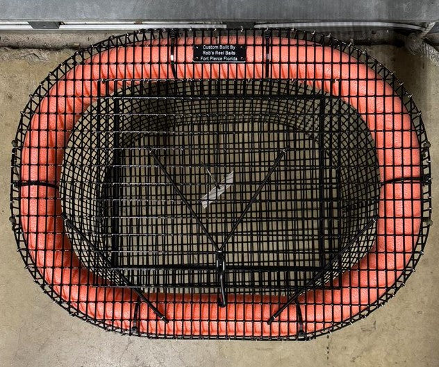 Rob's Reel Bait Round Floating Bait Cage: Mini Oval 24" x 18" x 18"