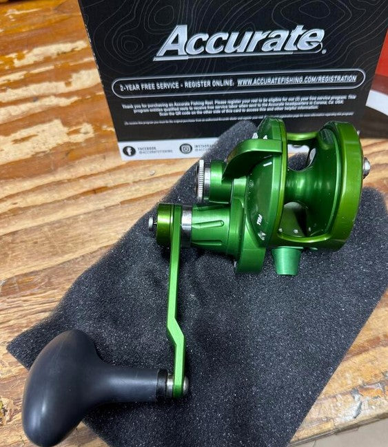 Accurate Valiant 500 Narrow 2-Speed BV2-500N Green Reel