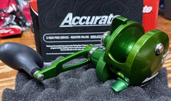Accurate Valiant 500 Narrow 2-Speed BV2-500N Green Reel
