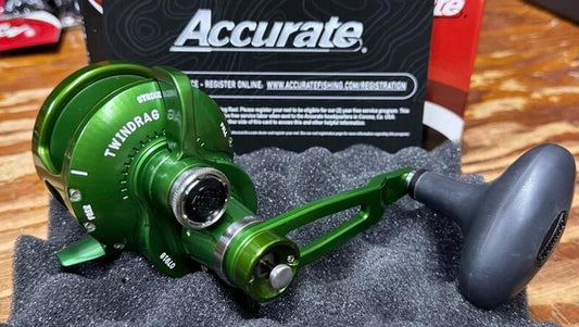 Accurate Valiant 500 Narrow 2-Speed BV2-500N Green Reel