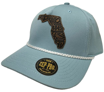 Zep-Pro Florida Rope Hat Snapback Light Blue Hat