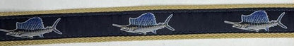 Zep-Pro Navy Sailfish Ribbon Belt