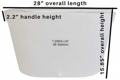 Custom Livewell Baitwell Tank Oval 26 Gallon