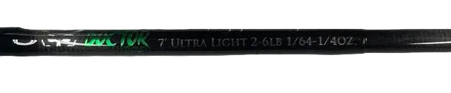 Witch Doctor WDTGG7UL Goggle Eye Spinning Rod 7' 2-6lb