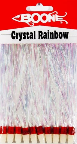 Boone Crystal Rainbow 4.5" Pearl / Glo Head