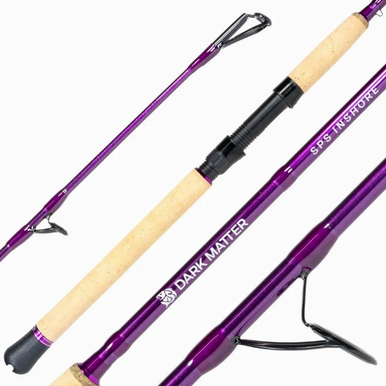 Dark Matter SPIS70HF-PU SPS Purple Inshore Spinning Rods 7' 15-30lb
