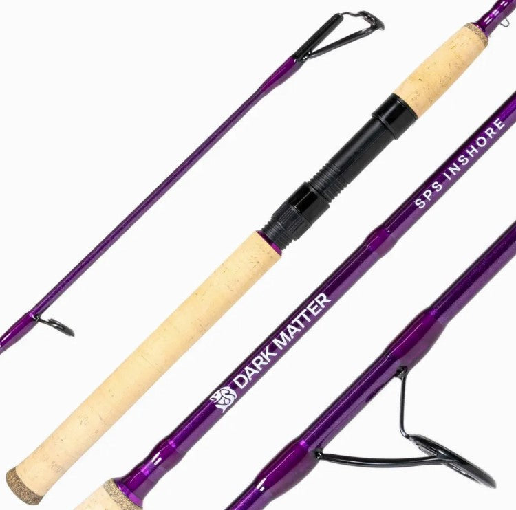 Dark Matter SPSIS70MHF-PU SPS Purple Inshore Spinning Rods 7' 10-20lb