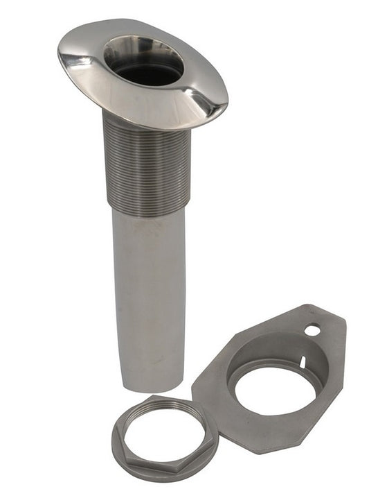 C.E. Smith Screwless Flush Mount Rod Holder - 15 Degree - Black Liner - No Logo.