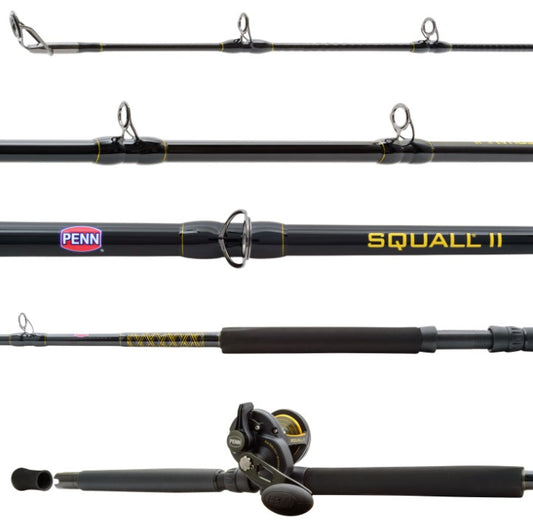 Penn SQLII40LD2040C70LB Squall II Lever Drag Combo 7' 20-65lb.