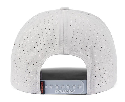 Grundens Skiffscript Silver Vented Hat Snapback Cap