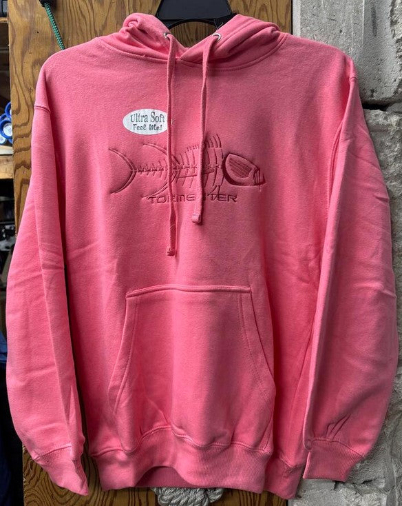 Tormenter Pink Hoodie Pullover Coral Embroidered Raging Tuna