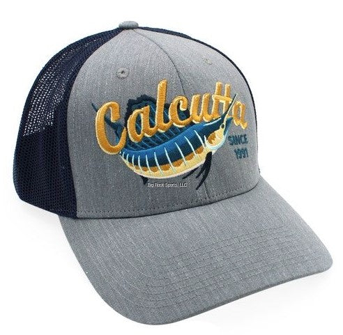Calcutta Embroidered Snapback Hat Grey