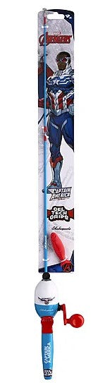 Shakespeare Marvel Captain America Beginner Kit, Rod & Reel Combo