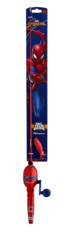 Shakespeare Marvel Spiderman Beginner Kit, Rod & Reel Combo