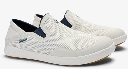 OluKai Moku White Sand Trench Blue Men's Slip-On Shoes