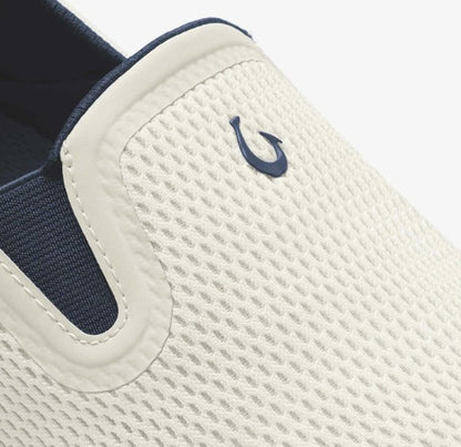 OluKai Moku White Sand Trench Blue Men's Slip-On Shoes