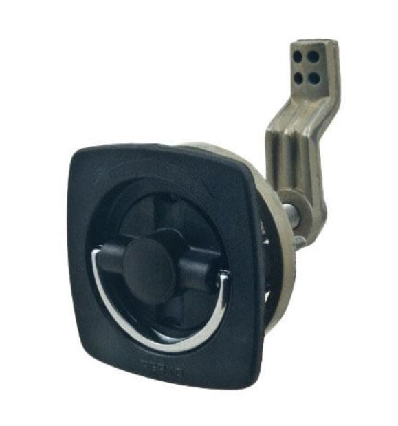 Perko (BLACK) 2-1/2" x 2-1/2" Non-Locking Flush Latch.