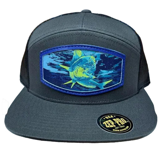 Lost Wando Mahi Trucker Snapback Hat Charcoal/Black