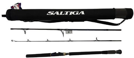 Daiwa SATR823HFS-BT Saltiga Travel Target Pop Spinning Rod 8'2" 65-120lb.