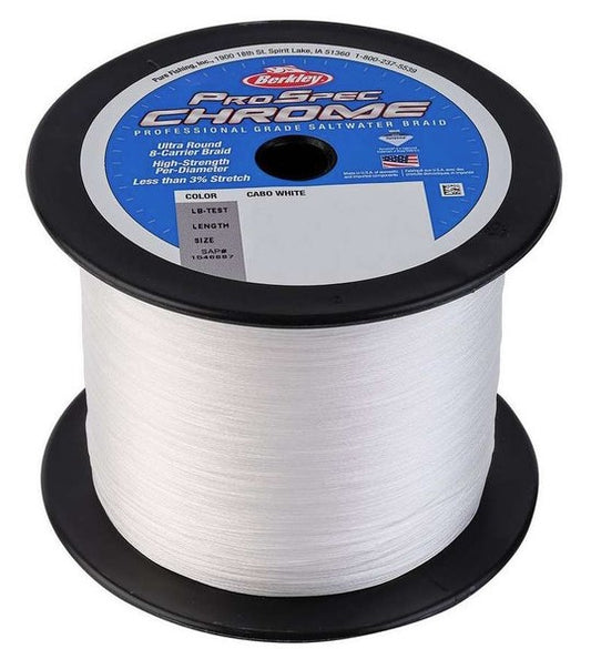 Berkley ProSpec Chrome Premium Saltwater Braid - 2500yd - White