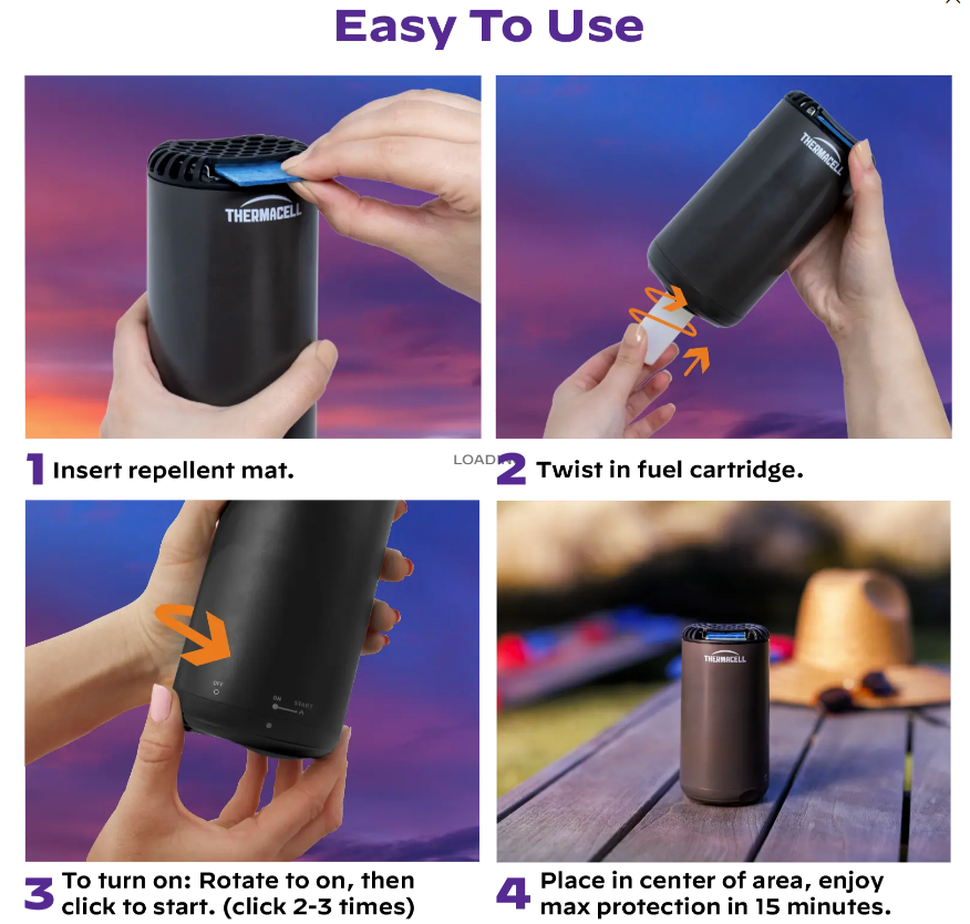 Thermacell Fuel-ZoneGuard Base Fuel-Powered Mosquito Repeller