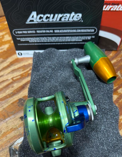 Accurate Valiant 2 500 Narrow Mahi Slow Pitch Jigging VT Conventional Reel