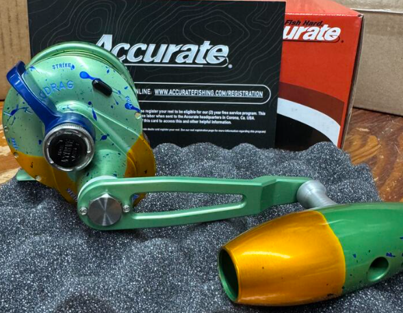 Accurate Valiant 2 500 Narrow Mahi Slow Pitch Jigging VT Conventional Reel