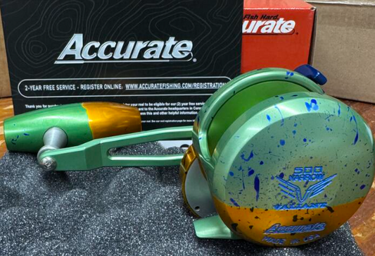 Accurate Valiant 2 500 Narrow Mahi Slow Pitch Jigging VT Conventional Reel