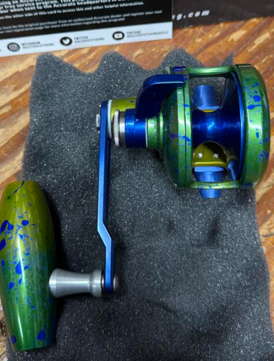 Accurate Valiant 2 500 Narrow Lefty VT Mahi Jigging Conventional Reel