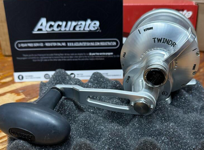 Accurate Boss Valiant BV 600 Narrow Lefty Silver Conventional Reel