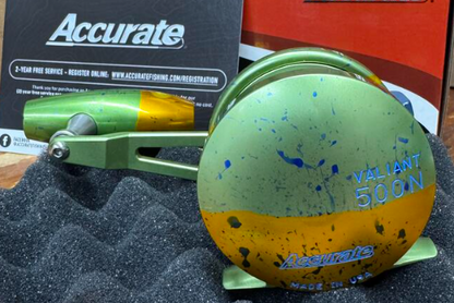 Accurate Valiant 500 Narrow 2-Speed Mahi Slow Pitch Jigging SPJ Conventional Reel