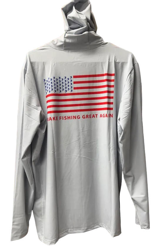 Make Fishing Great Again Hooded Long Sleeve Performance Shirt