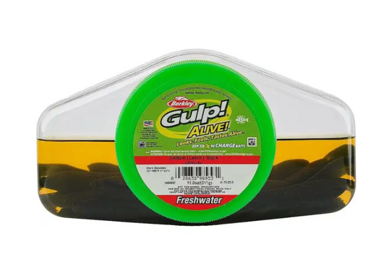 Berkley Gulp! Alive Leech 3in Black Pint GAFPL3-BL