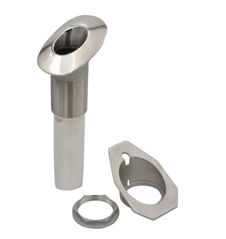 C.E. Smith Screwless Flush Mount Rod Holder - 30 Degree - Black Liner - No Logo