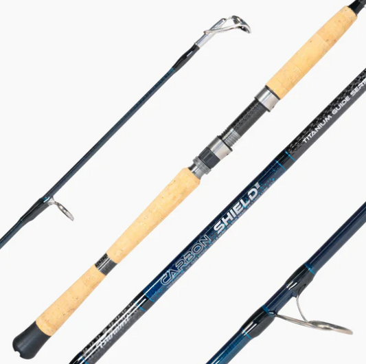 Tsunami TSCSHDIII701H Carbon Shield III Spinning Rod 7' 12-40lb