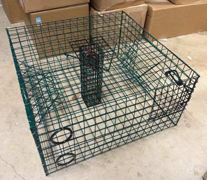 Rob's Reel Bait Half Crab 1/2 Trap 24" x 24" x 12" Made In America