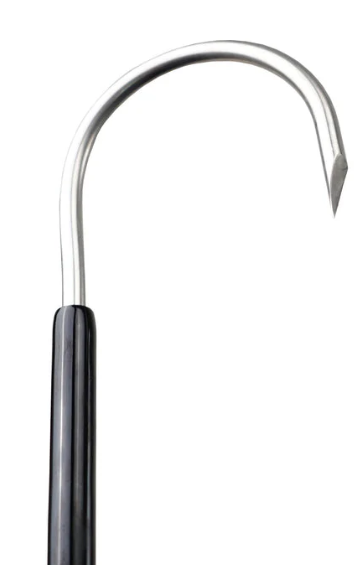 AFTCO Fiberglass Gaff Black 4' 2" Hook