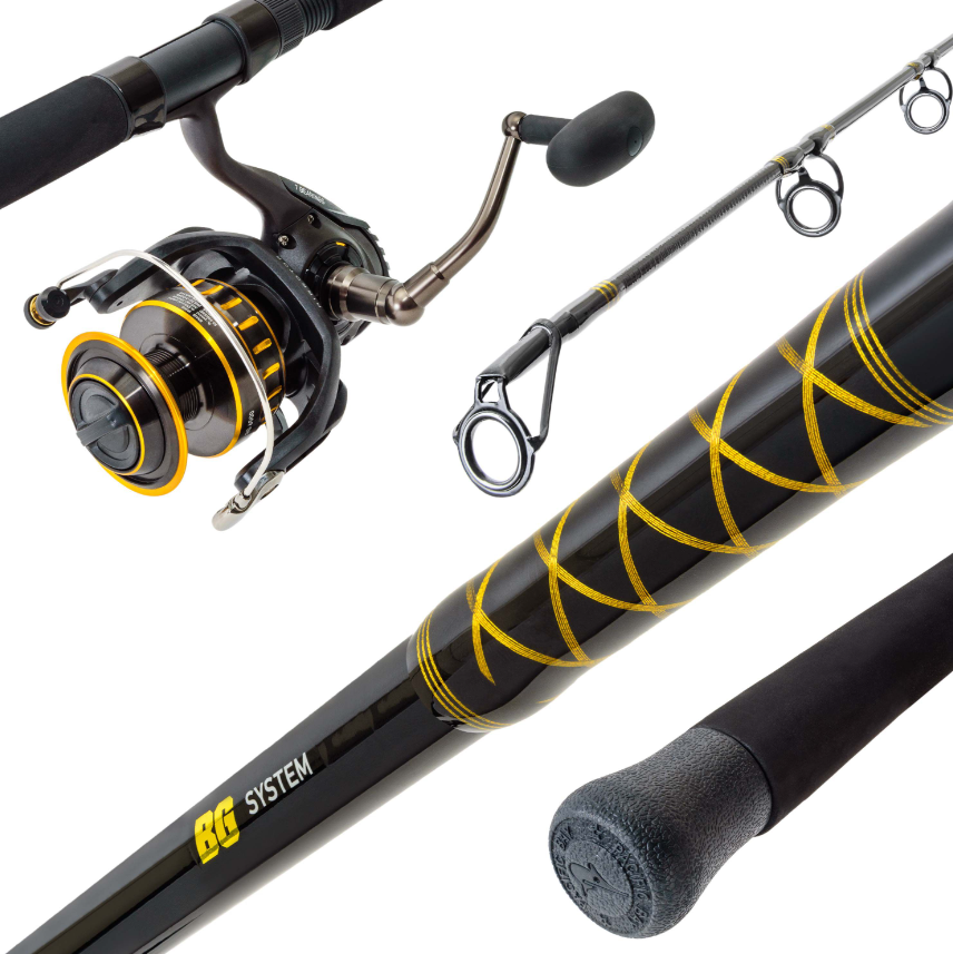 Daiwa BG6500701H Spinning Reel BG Rod Combo Heavy 7' BG6500 20-40lb