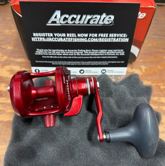 Accurate VT-400-R Valiant Twindrag 400 Reel V2 Red