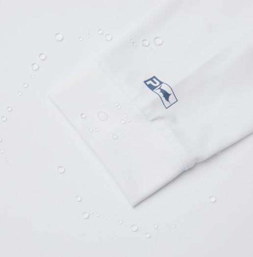 Pelagic Aquatek Wahoo Icon Long Sleeve Performance Shirt White