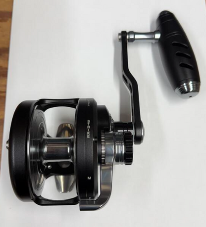 Maxel Rage Pro 90 Custom Conventional Reel Matte Black Light Gray Right Hand