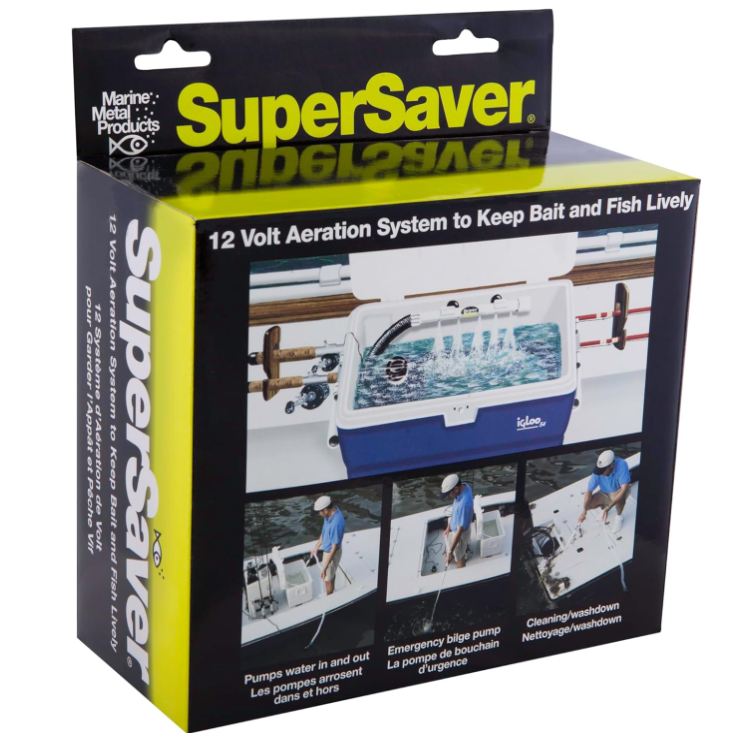 Marine Metal Super Saver Live Well Bait System & Aerator Kit SS-212