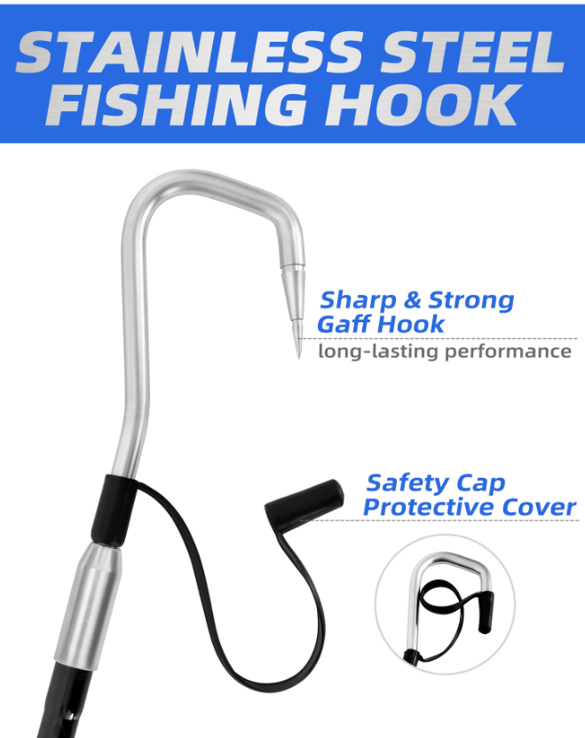 Bluewing Fiberglass Gaff with Stainless Steel Hook