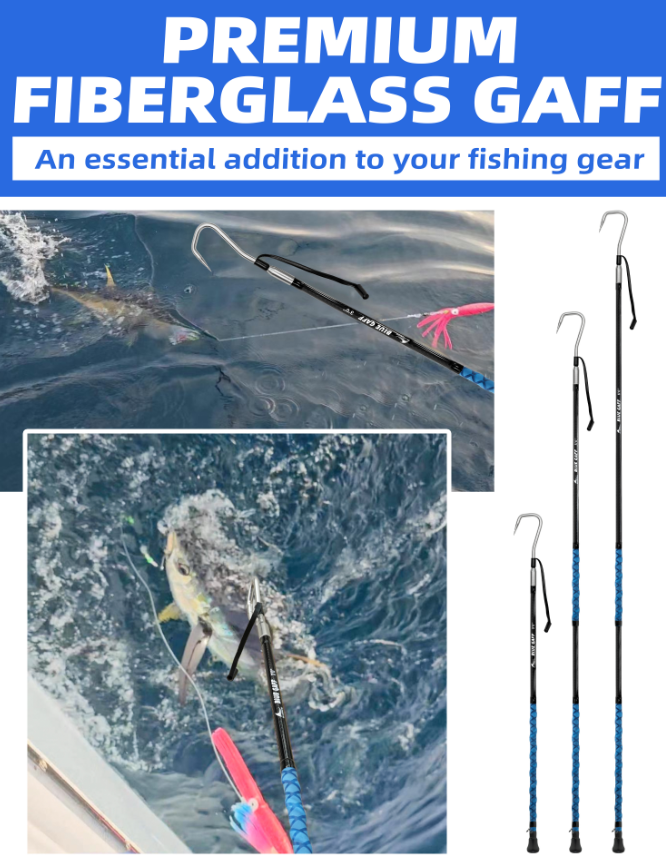 Bluewing Fiberglass Gaff with Stainless Steel Hook