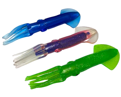 Tough Plastic Trolling Squids 9"