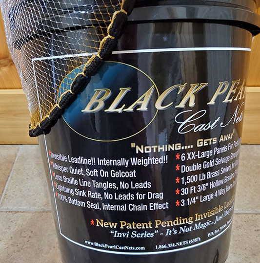 Black pearl Cast Net "Invi Series" 1.3lb Per Ft
