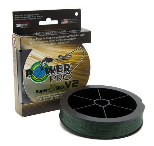 PowerPro Super Slick V2 Braided Fishing Line 30lb 1500yd Moss Green