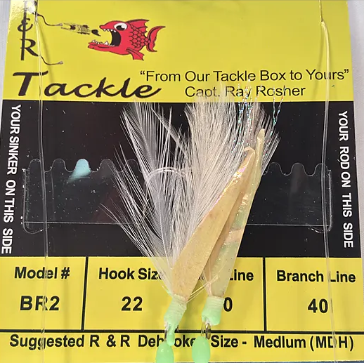 R&R Tackle Sabiki Heavy Blue Runner Rig 2 Hook BR-2