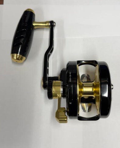 Maxel Rage 90NL Narrow Jigging Conventional Reel Left Hand Black/Gold