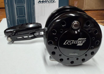 Maxel Rage Pro 90 Shiny Black Custom Conventional Jigging Reel Right Hand